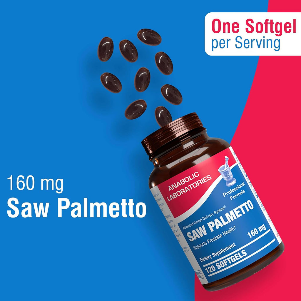 High Absorption Saw Palmetto for Men - Herbal Urinary and Prostate Health Supplement for Men with Saw Palmetto Extract - Non-GMO & Made in The USA in cGMP Facilities - Up to 120 Servings