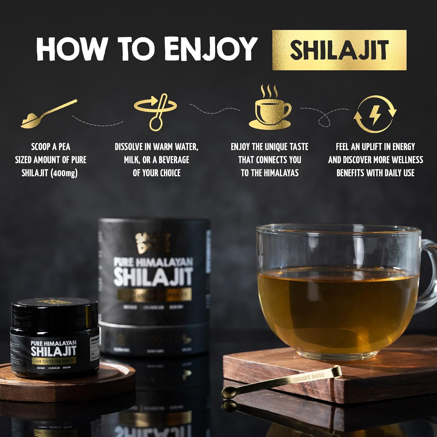 Pure Himalayan Shilajit Resin - Over 85% Fulvic Acid & Large Jar w/ 125 Servings - Probably The Purest Shilajit on The Market - US Lab Tested for Authentic Himalayan (Large Jar, Himalayan Shilajit)
