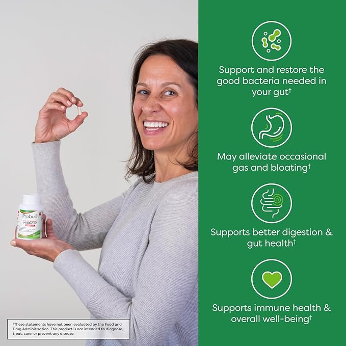Probulin Colon Support Probiotic Supplement, Daily Gut, Digestive, and Immune Health Probiotics Capsules for Men and Women, 20 Billion CFU, Vegan, 90 Count Bottle