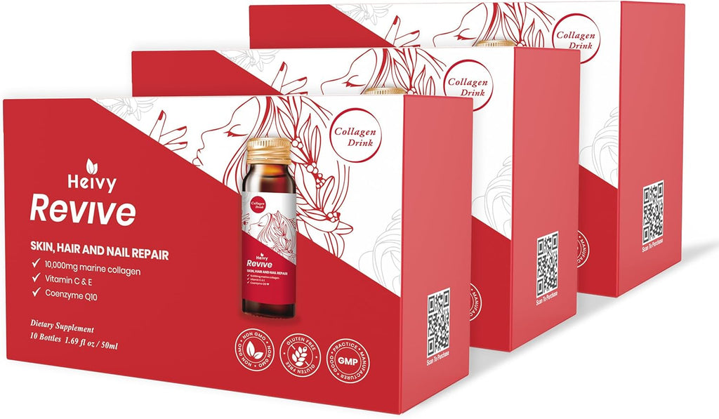 Liquid Collagen for Women, Collagen Drink with 10,000mg Marine Collagen Peptides, Collagen Liquid for Women for Hair Growth, Skin Repair, Nail Strength, 1.69 Fl Oz (Pack of 30)