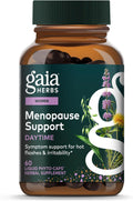 Gaia Herbs Menopause Support Daytime - Helps Maintain Hormone Balance and Well-Being for Women - with Vitex, Black Cohosh, St. John’s Wort, and Oats - 60 Vegan Liquid Phyto-Capsules (20-Day Supply)
