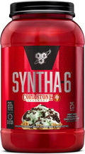 BSN Syntha-6 Whey Protein Powder, Cold Stone Creamery- Mint Mint Chocolate Chocolate Chip Flavor, Micellar Casein, Milk Protein Isolate Powder, 25 Servings