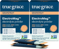 True Grace ElectroMag - 16 Stick Packs (Pack of 2) - Grapefruit - Electrolyte Powder for Rapid Hydration - Sodium, Potassium, Magnesium & Cordyceps - Zero Sugar & Carbs - Non-GMO - 32 Total Servings