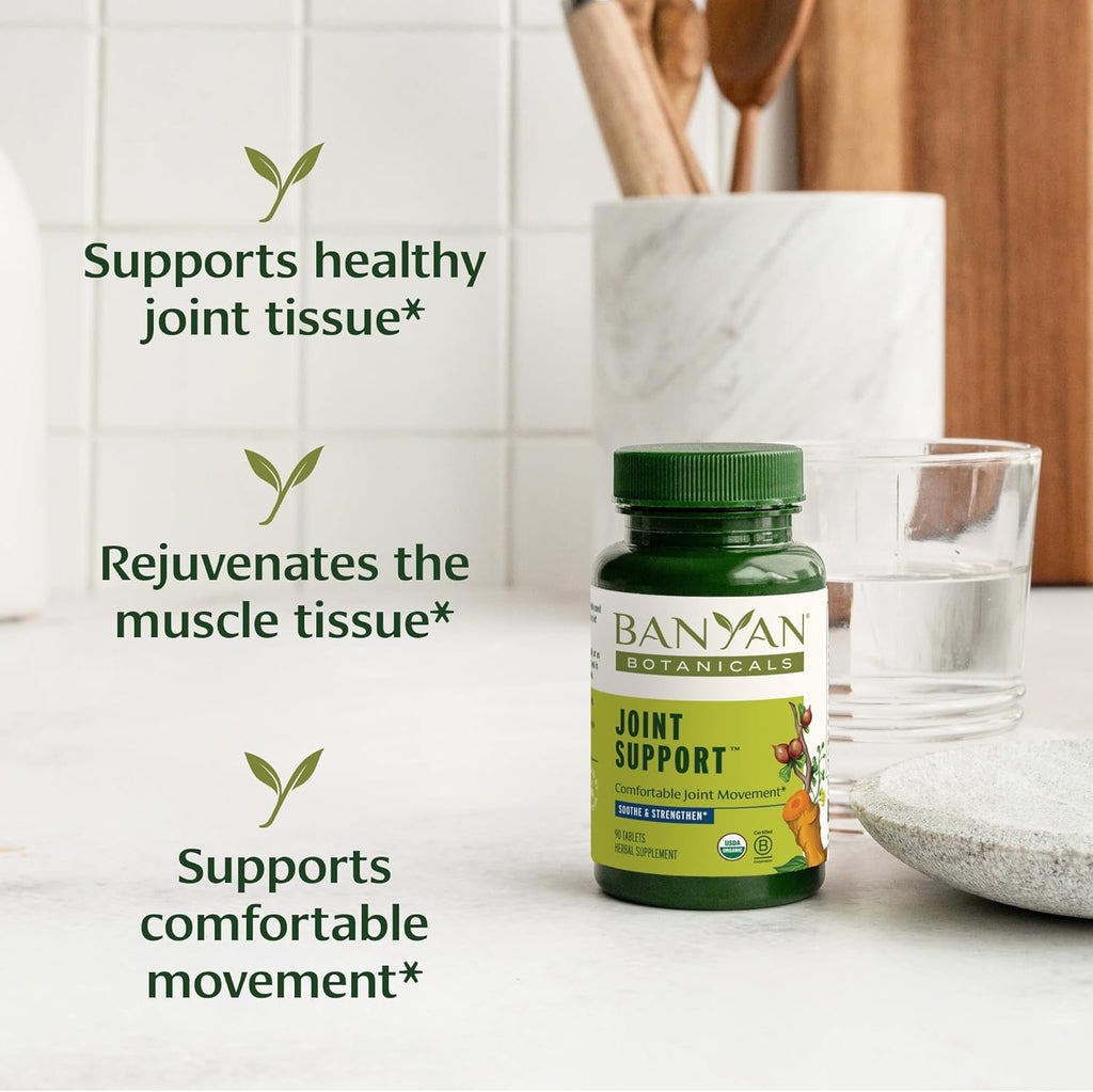 Banyan Botanicals Joint Support – Organic Joint Supplement with Turmeric, Amla & Guggulu Resin – for Healthy Joints & Comfortable Movement* – 90 Tablets – Non-GMO, Sustainably Sourced, Vegan