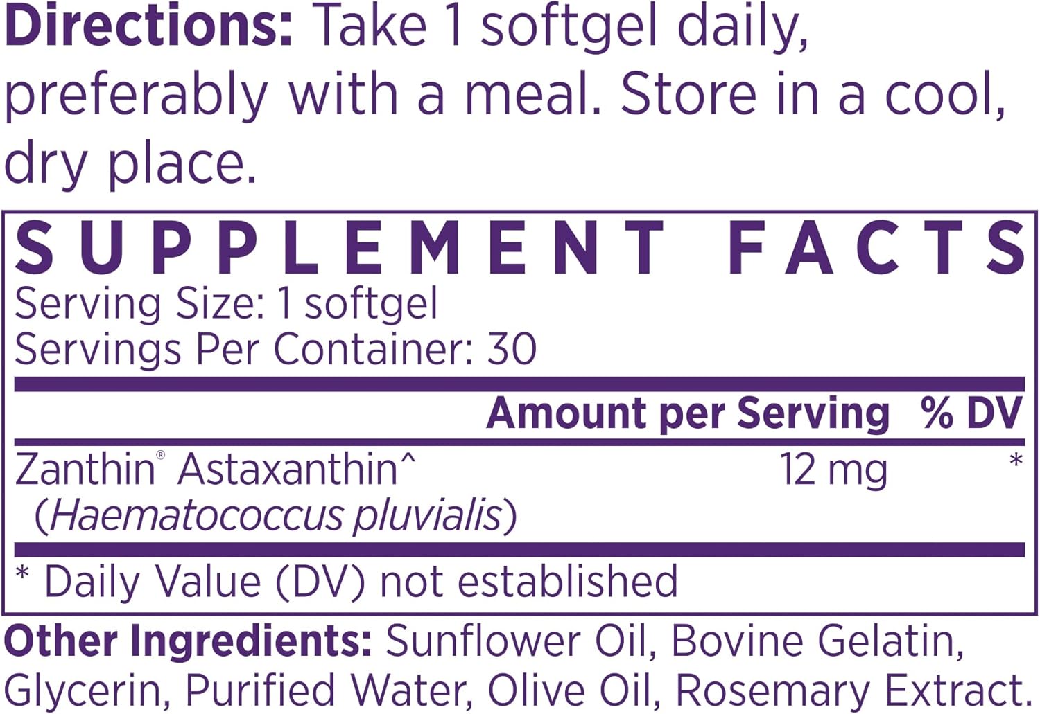 NAOMI Extra Strength Patented Astaxanthin 12mg Supplement from Alaskan Algae - Natural Support for Skin & Eye Health, Joint Support - Non-GMO, Gluten Free, 30 Softgels - 1 Month Supply