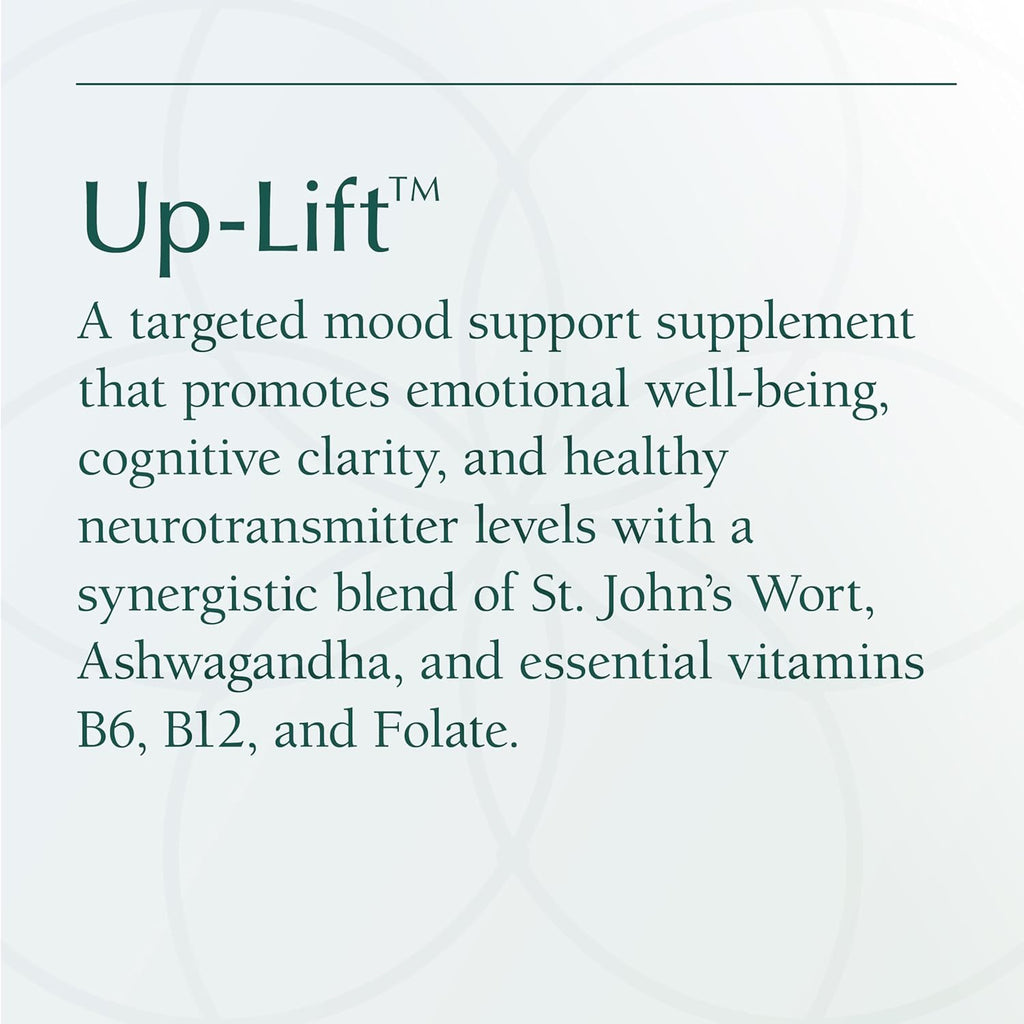 Natura Health Products Up-Lift Supplement - Encourages Positive Mood and Mental Outlook- Featuring Ashwagandha, St. John's Wart, Vitamins B6 & B12, L-tryptophan, Folate, L-tyrosine (90 Capsules)