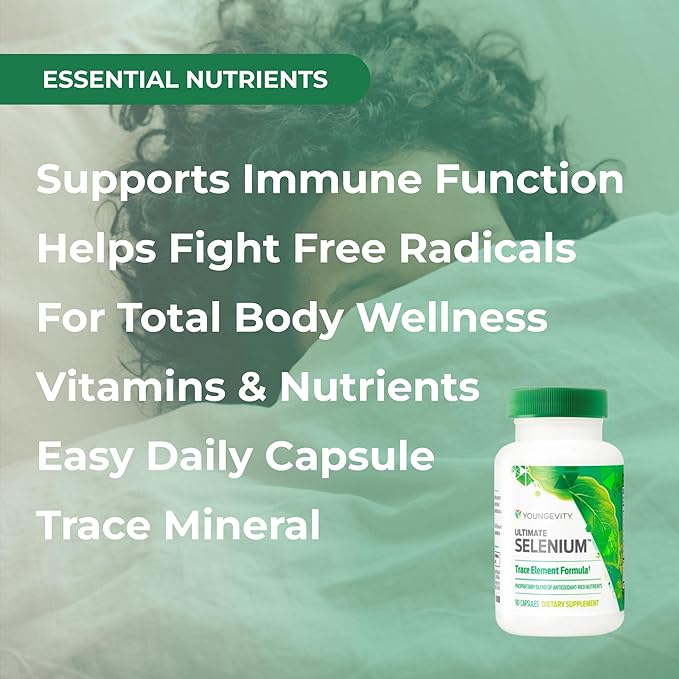 Youngevity Ultimate Selenium + Cofactors - Essential Mineral Supplement for Immune Support, Antioxidant Defense, Thyroid Function, and Cellular Health (I-selenomethionine) - (90 Capsules)