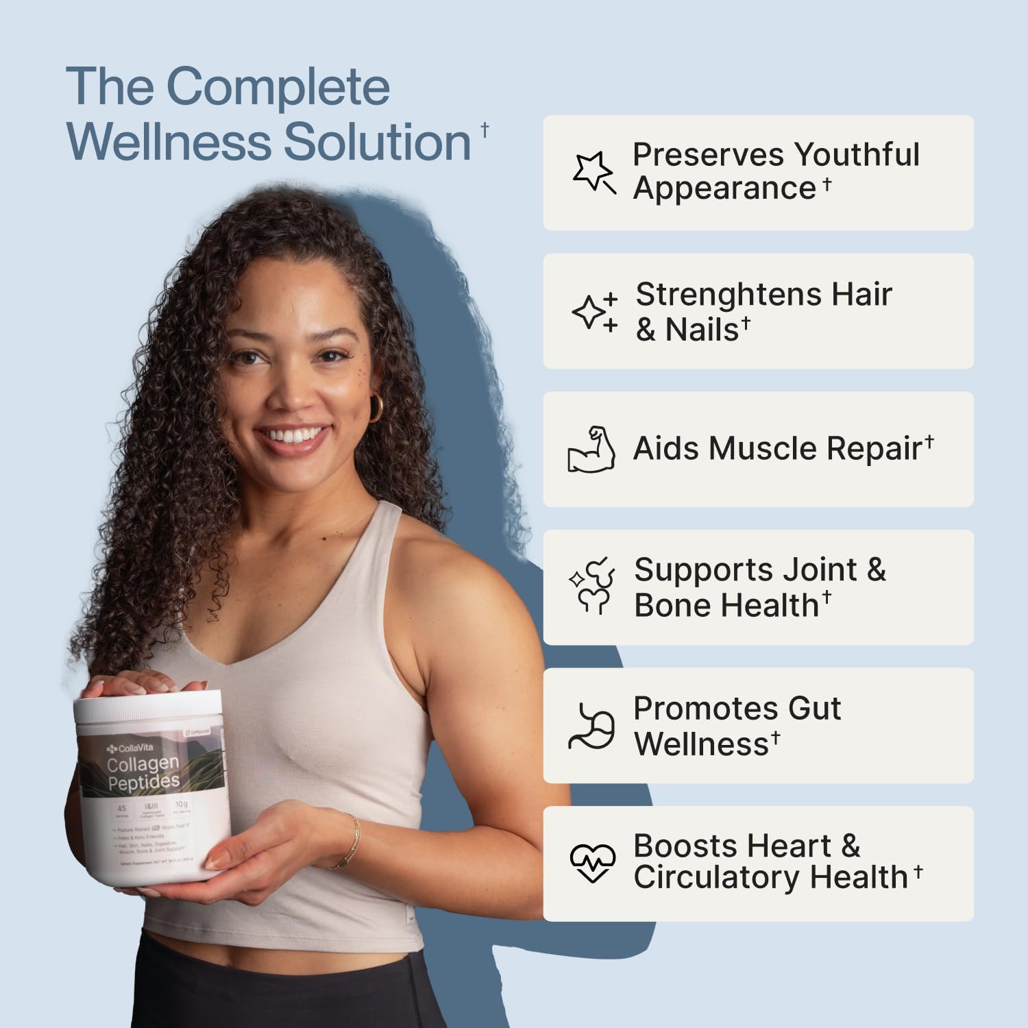 Collagen Peptides Powder Grass-Fed Pasture-Raised Hydrolyzed Collagen Powder, Type I & III Hair, Nails, Skin and Joints, Non-GMO, Paleo & Keto, Unflavored, 32 Fl oz. 90 Servings