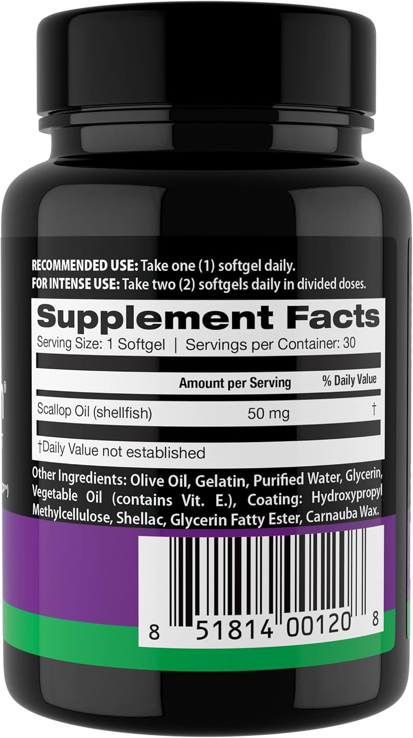Daiwa Brain Supplement for Adults with Hokkaido Scallop Oil Plasmalogen (HSOP) - 30 Capsules