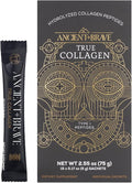 Ancient + Brave True Collagen Powder Packets 15 x 5g, EU Grass Fed Collagen Peptides, Highly Absorbable Protein Powder, Supplements for Women, Keto Friendly, for Hair, Skin and Nails, Travel Ready