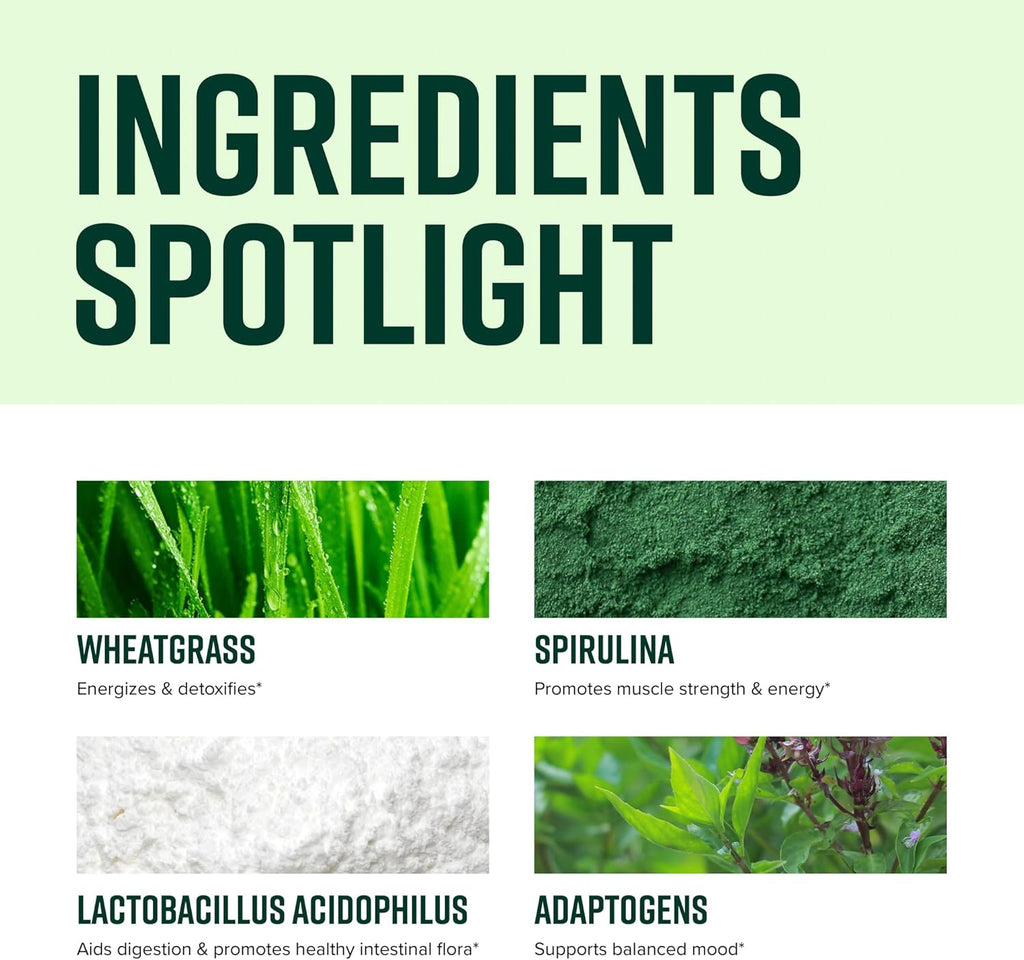 Vibrant Health, Green Vibrance, Vegan Superfood Powder, 15 Servings