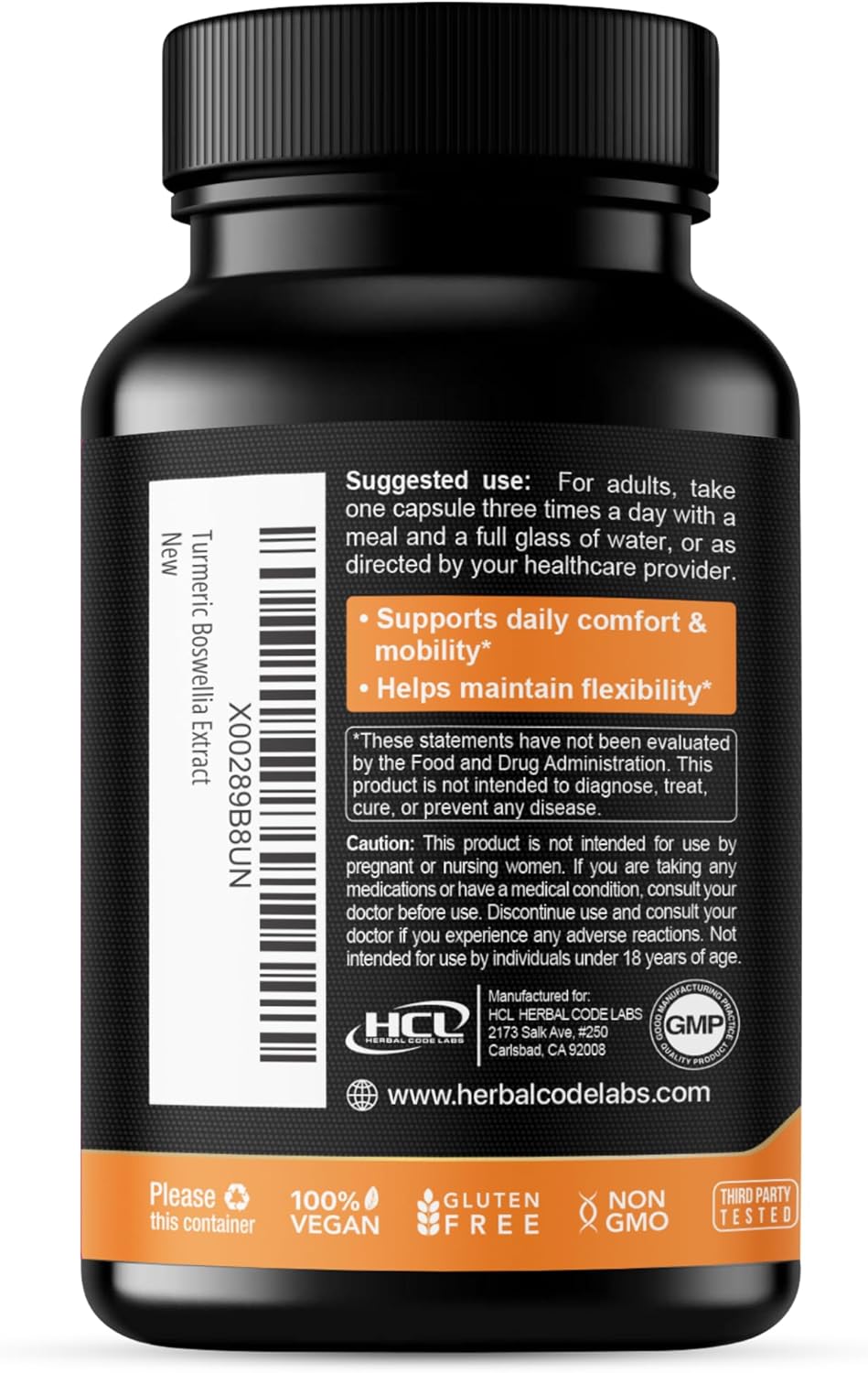 Turmeric Boswellia Extract Supplement 2000 mg – Extra Strength Boswellia Serrata with Turmeric Curcumin - 95% Curcuminoids and 65% Boswellic Acid - Standardized High Potency - Made in USA