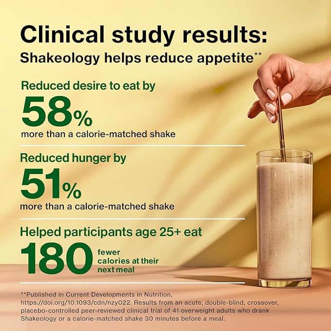 BODi Shakeology Plant-Based Vegan Protein Powder – Gluten-Free Superfood Shake with Vitamins & Minerals – Helps Support Healthy Weight Loss & Gut Health, Vanilla, 14 Individual Packets