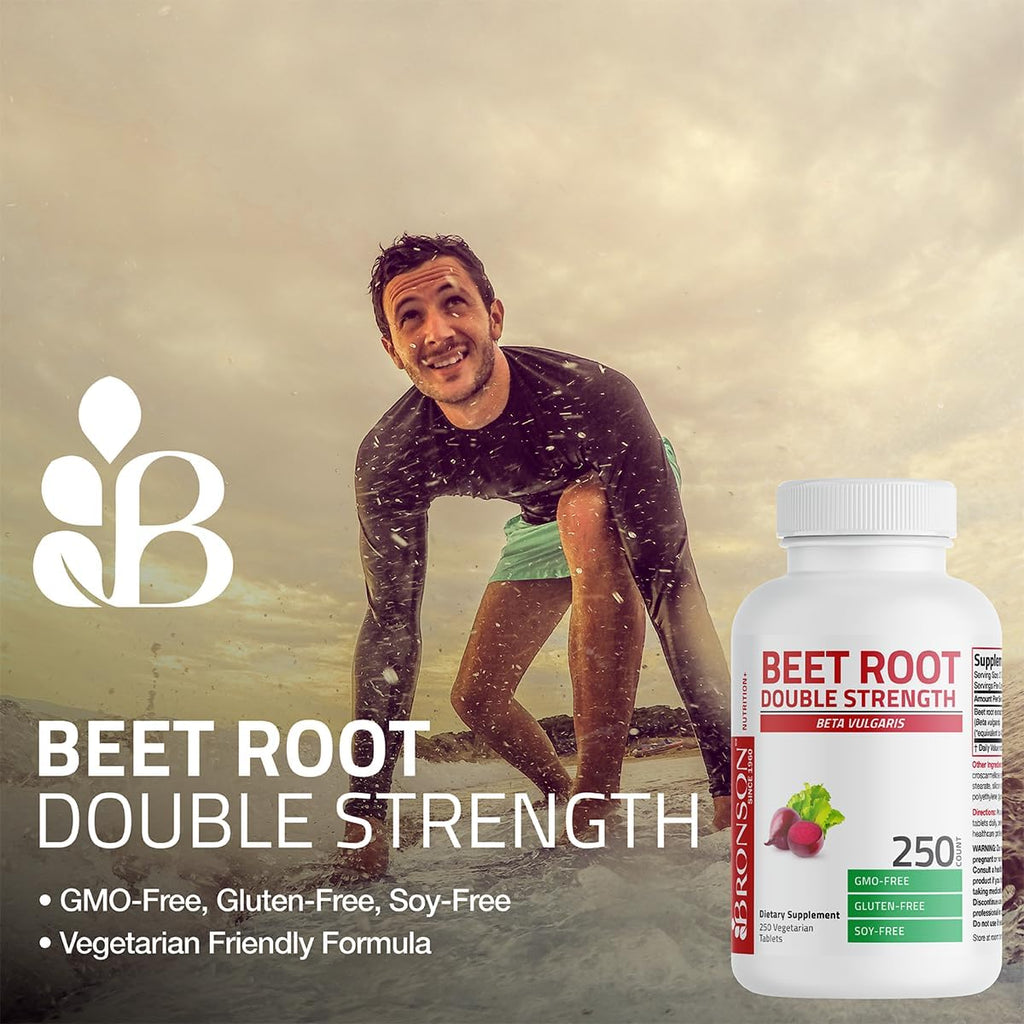Bronson Beet Root Double Strength, Non-GMO, 120 Vegetarian Tablets