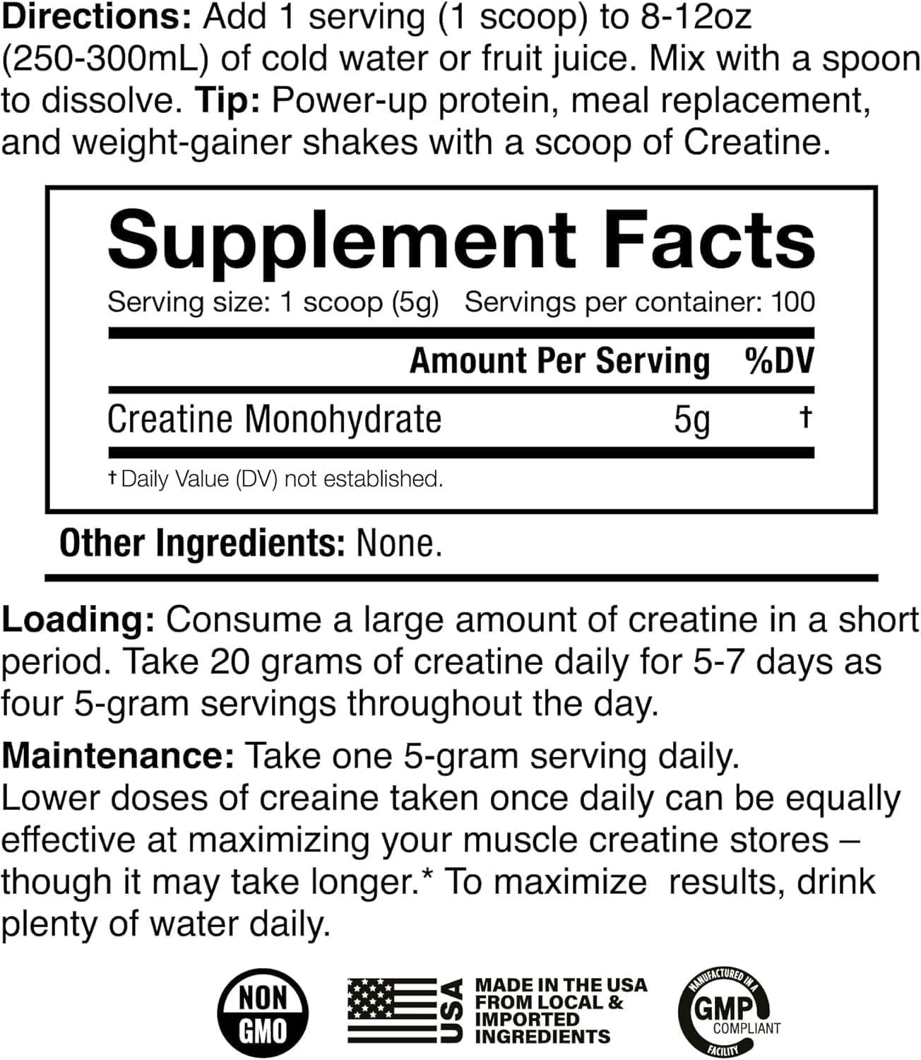 JNX SPORTS The Curse! Creatine Monohydrate Powder 100 Servings | Pure Micronized Creatine 5g Per Serving | 500g - 17.6 Ounce