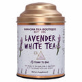 Sancha Tea Boutique Lavender White Tea | Hand Rolled Himalayan White Tea with Silver Needles | 25 Pyramid Bags | Relaxing & Calming Floral Blend