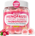 Sugar Free Menopause Supplement Gummies for Women, Menopause Probiotics (10 Billion CFU) Filled Gummy with Ashwagandha, Dong Quai & Black Cohosh for Hot Flashes, Night Sweats, Mood Swings, Gut Health