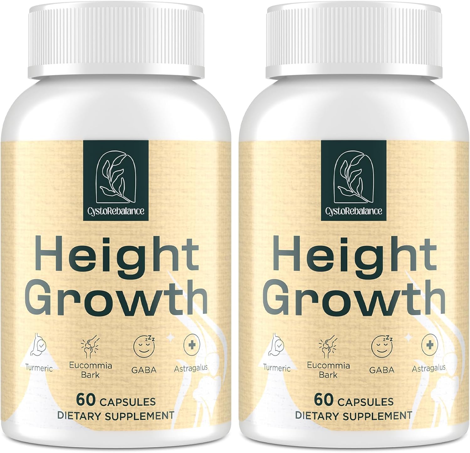 25-in 1 Bone Strength Supplement - for Natural Growth, Digestion and Stress - High Absorption - Calcium, Magnesium, Zinc, Ashwaganda and Multivitamins for Age 12+ | 2 Bottles