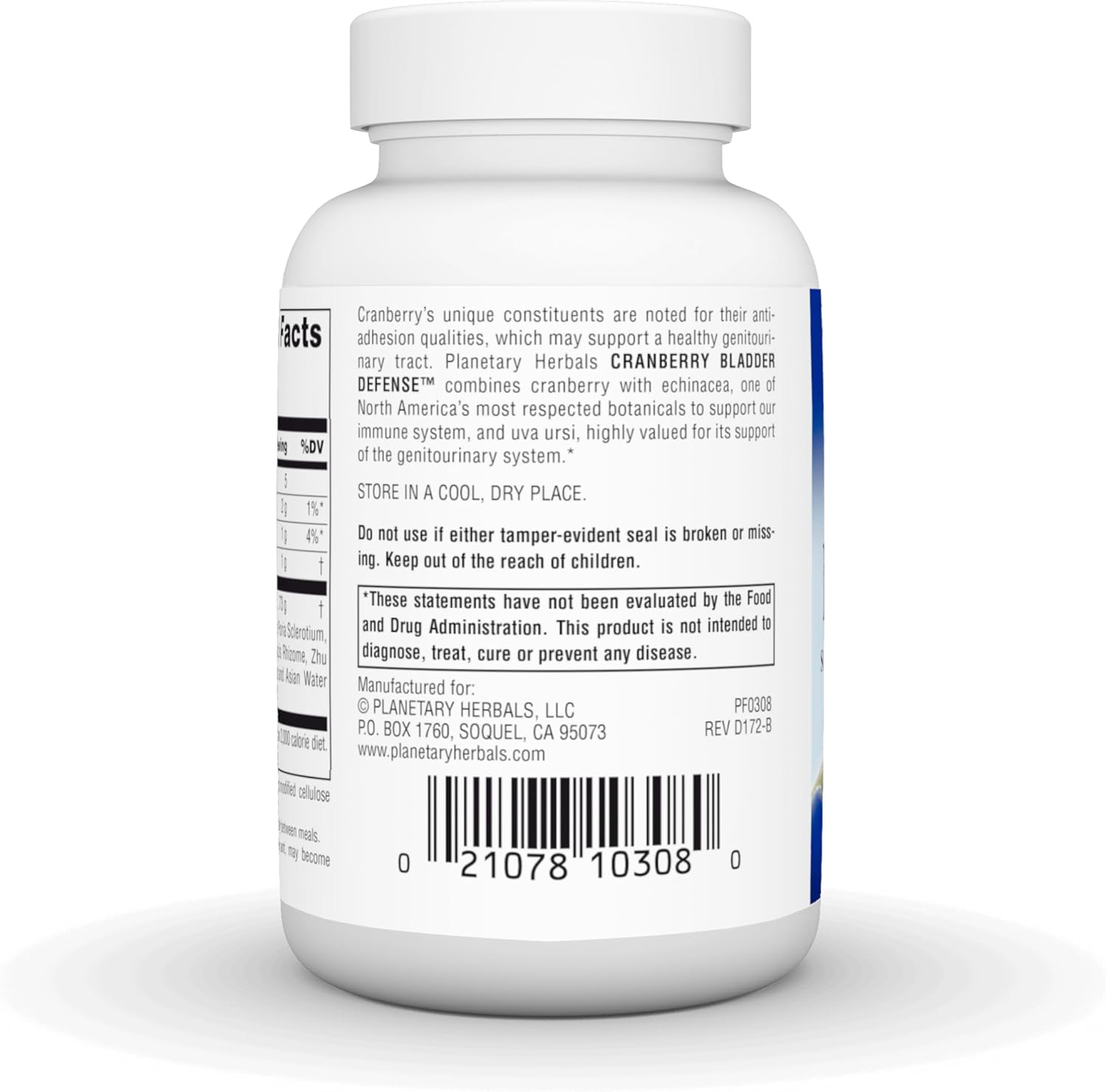 Planetary Herbals Cranberry Bladder Defense, Supports Genito-Urinary Health*, 865 mg - 60 Tablets