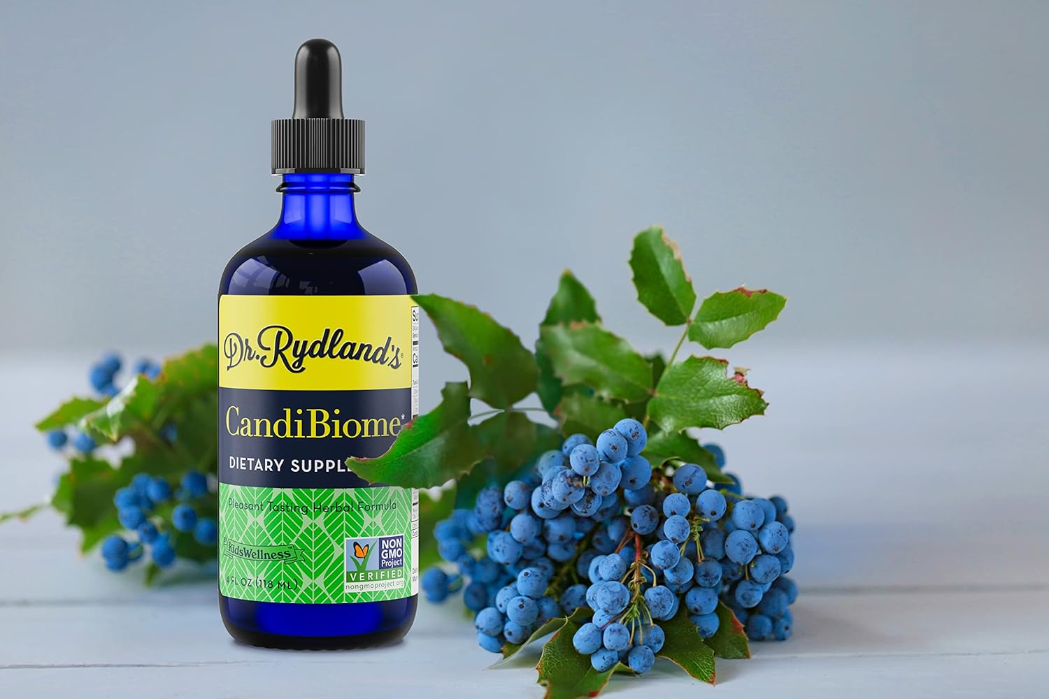 Dr. Rydland's Herbal Supplement | Created by KidsWellness |CandiBiome | Restores Intestinal Balance Related to Digestive, Skin, Immune Disorders | 2 Ounce Bottle