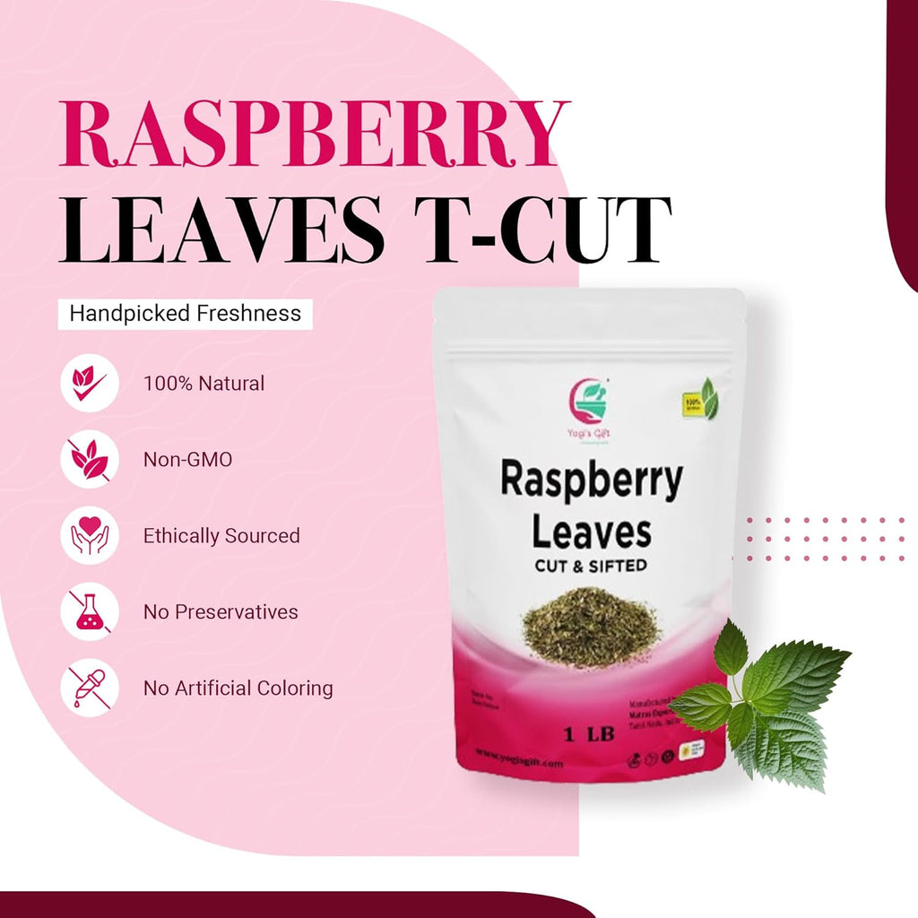 Raspberry Leaf tea 1 LB | Cut and Sifted | 100% Pure and Natural Herbal Tea | Non-GMO, Ethically Sourced | by Yogi's Gift®