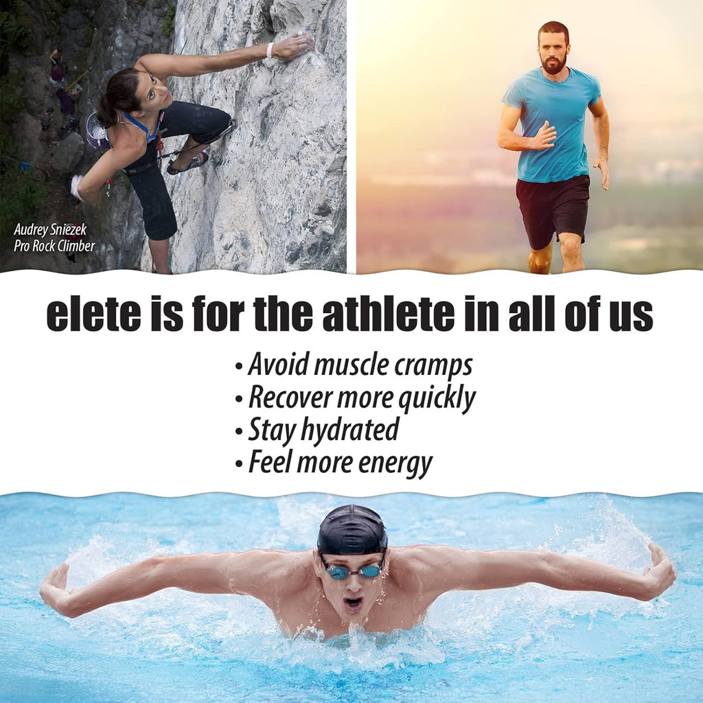 elete Electrolyte Add-in Hydration Drops | Sodium, Magnesium, Potassium & Trace Minerals | Unflavored, All Natural | Leg and Muscle Cramp Relief | Transform Any Drink into a Sports Drink, 8.3oz