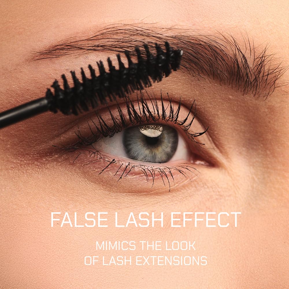 Radiant Professional Lengthening Mascara with silicone brush – Smudge-Proof Curl Mascara Volume and Length for Sensitive Eyes, Cruelty Free, Ideal for Mature & Young Women, 0.43 oz (03 Blue)