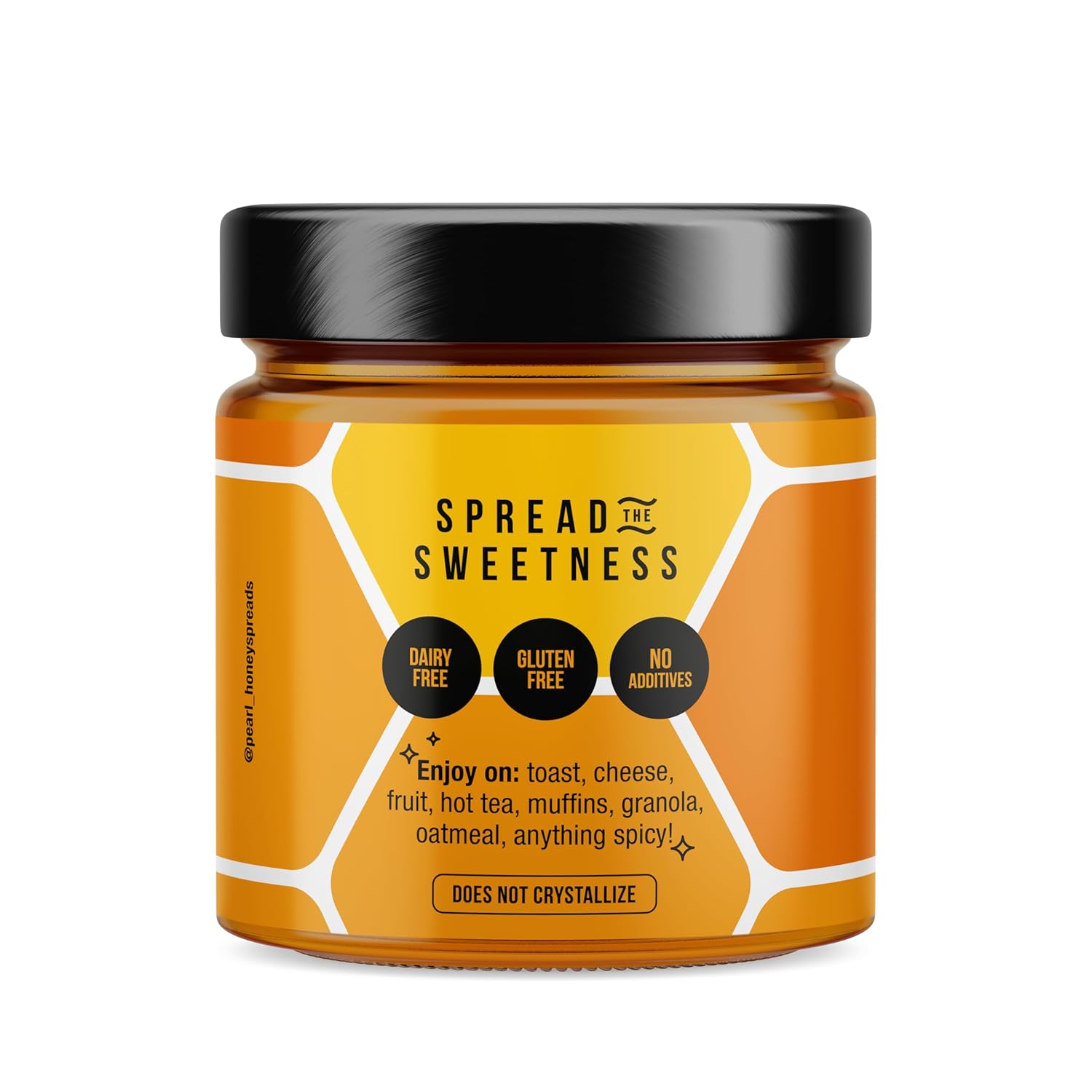 Pearl Honey Spreads - Organic Pumpkin Spice Flavored Creamed Raw Honey - Chemical Free, Dairy Free, Soy Free & 100% Naturally Flavored | 8.8oz Jar
