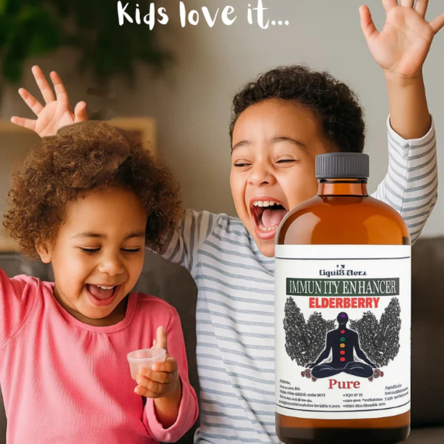 Pure Immunity Enhancer | Elderberry Formula | Herbal Immune Support Supplement | 32 fl oz