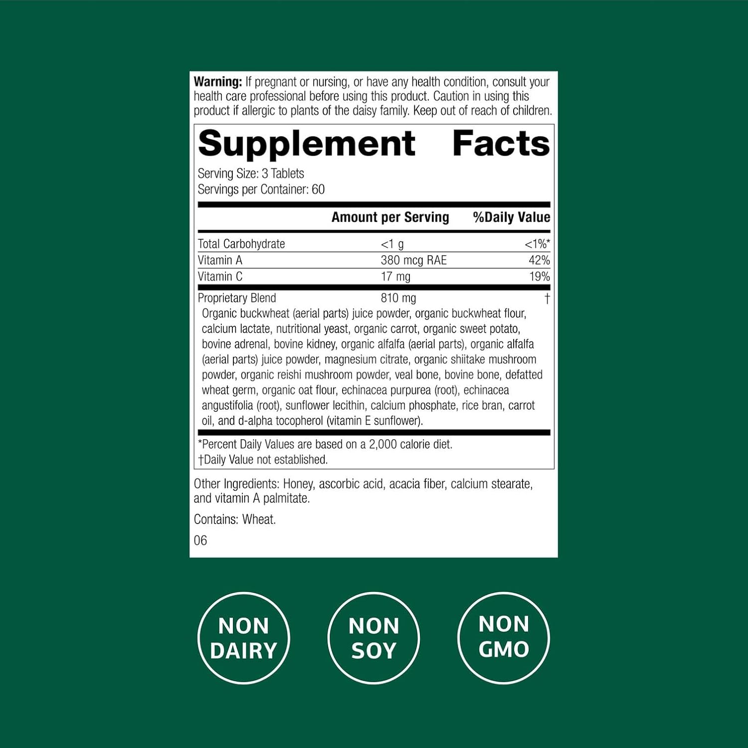 Standard Process Inc. Cataplex A-C-P Heart Health,Gum Health,Immune Support,Vascular Supplement with Vitamin C,Magnesium Citrate,Nutritional Yeast,Vitamin A,Reishi Mushroom Powder - 180 Tablets