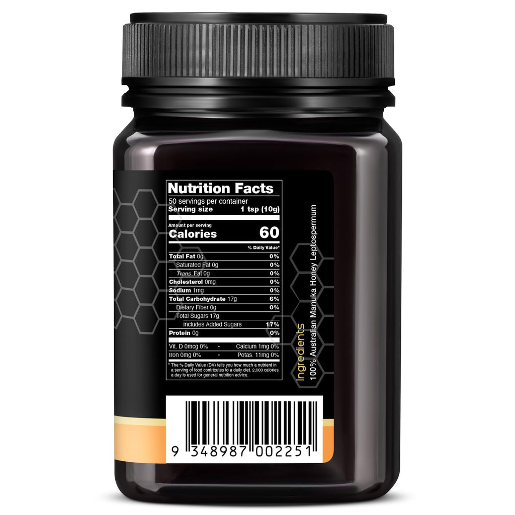 Nature’s Gold Raw Manuka Honey, MGO 829+ | Authentic MGO, Australian Honey, Non-GMO, 100% Pure Genuine Traceable from Hive to Home