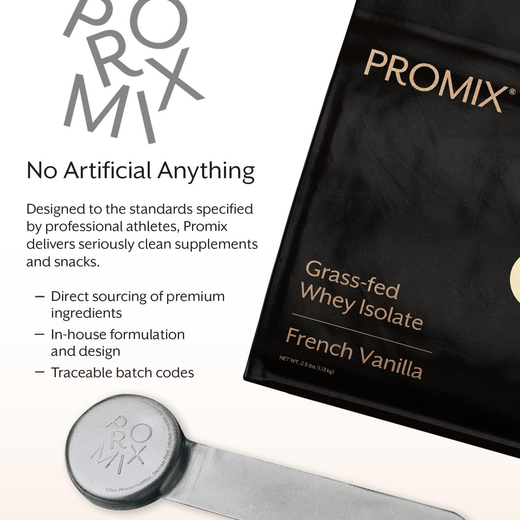 ProMix Nutrition Whey Protein Isolate Powder - Grass-Fed - ­Post Workout Fitness & Nutrition Shakes, Smoothies, Baking & Cooking Recipes - Gluten-Free & Keto-Friendly - Vanilla - 5 Pound (Pack of 2)
