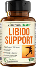 Testosterone Supplement for Men – Libido Support: Maca Root, Fenugreek, Tongkat Ali, Horny Goat Weed & Tribulus | Muscle Builder for Men | Energy, Drive & Strength | Workout Supplements – 30 Capsules