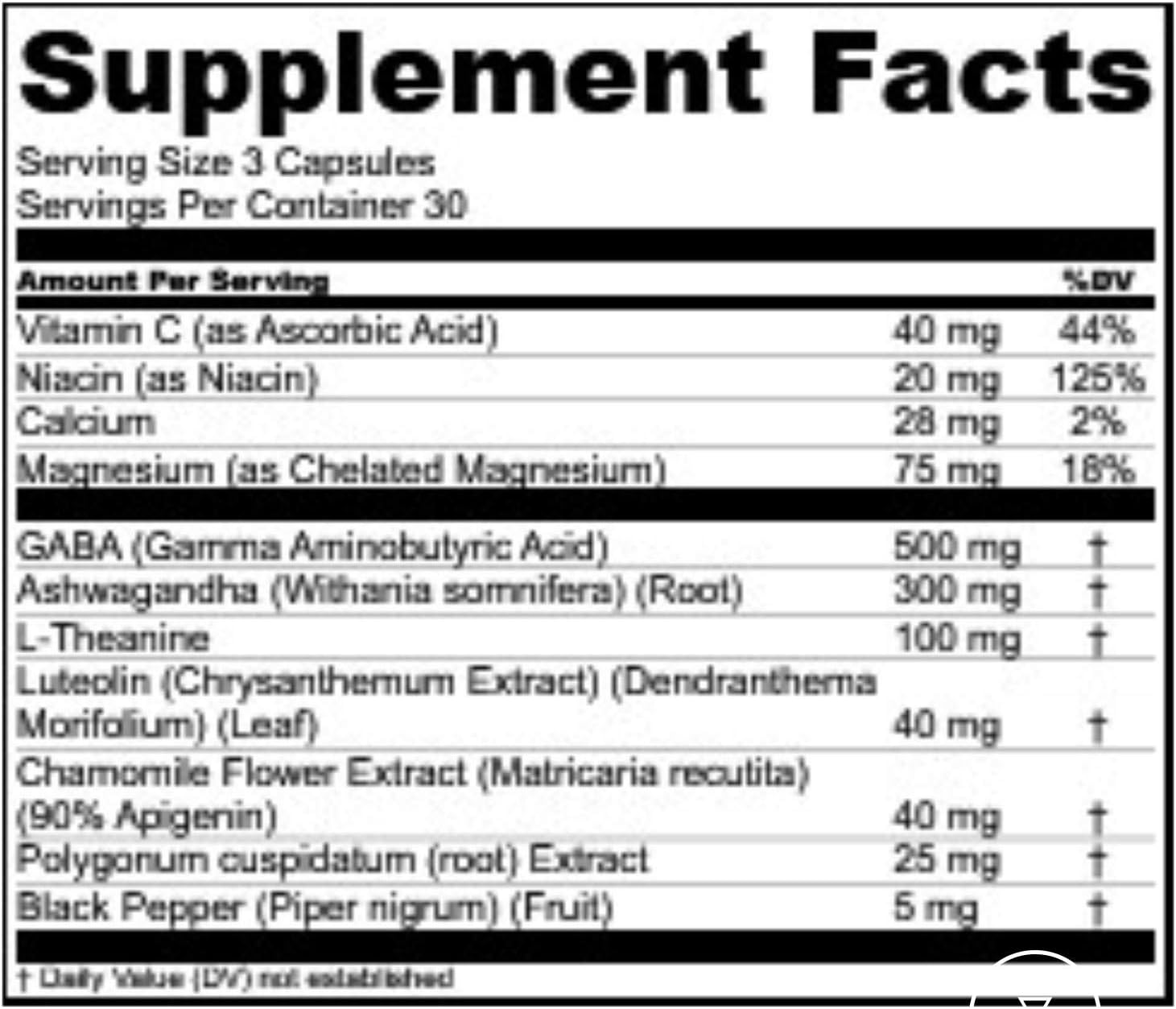 Levium Maximum Strength Stress Relief Supplement | Calm and Mood Support Supplement with KSM-66 Ashwagandha, GABA, L-Theanine, Magnesium | 90 Capsules, 30 Day Supply