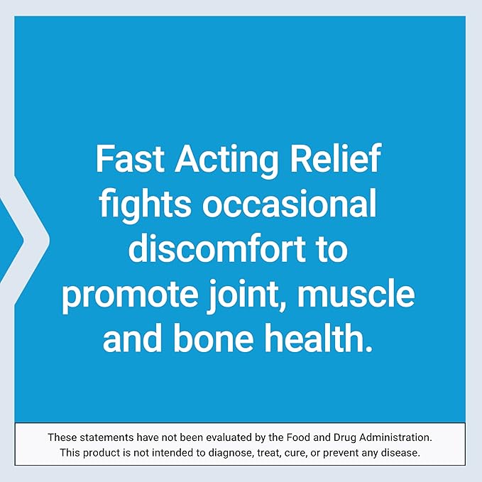 Life Extension Fast Acting Relief, Black Sesame Seeds, Turmeric, Boswellia, Joint Support Supplement, Quick Relief for discomfort in Bones, Joints & Muscles, Gluten-Free, Non-GMO, 60 softgels