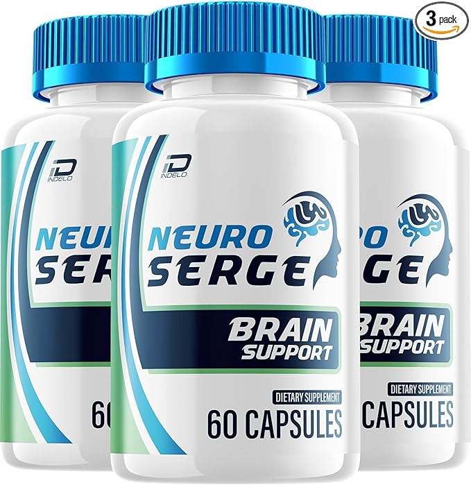 Neuro Serge Advanced Formula Capsules – Neuro Serge Natural Blend Focus Memory Support Supplement and Reviews (3 Pack – 180 Capsules)