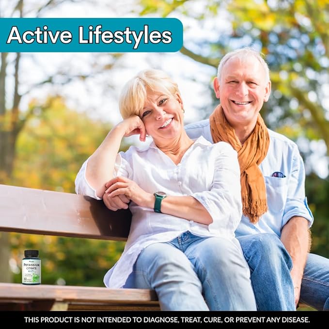 Potassium Citrate Supplement | Pottasium Citrate Capsules | CitratePotassium | Pottasium Supplement for Men & Women - 60 Capsules (Pack 2)