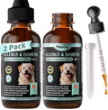 Allergy & Immune Supplement for Dogs - Omega 3-6-9 Liquid Drops for Seasonal Allergy Support, Skin Itch Relief, Less Shedding, Coat Health - with Biotin, Turmeric - Beef Flavor - 2 FL.OZ