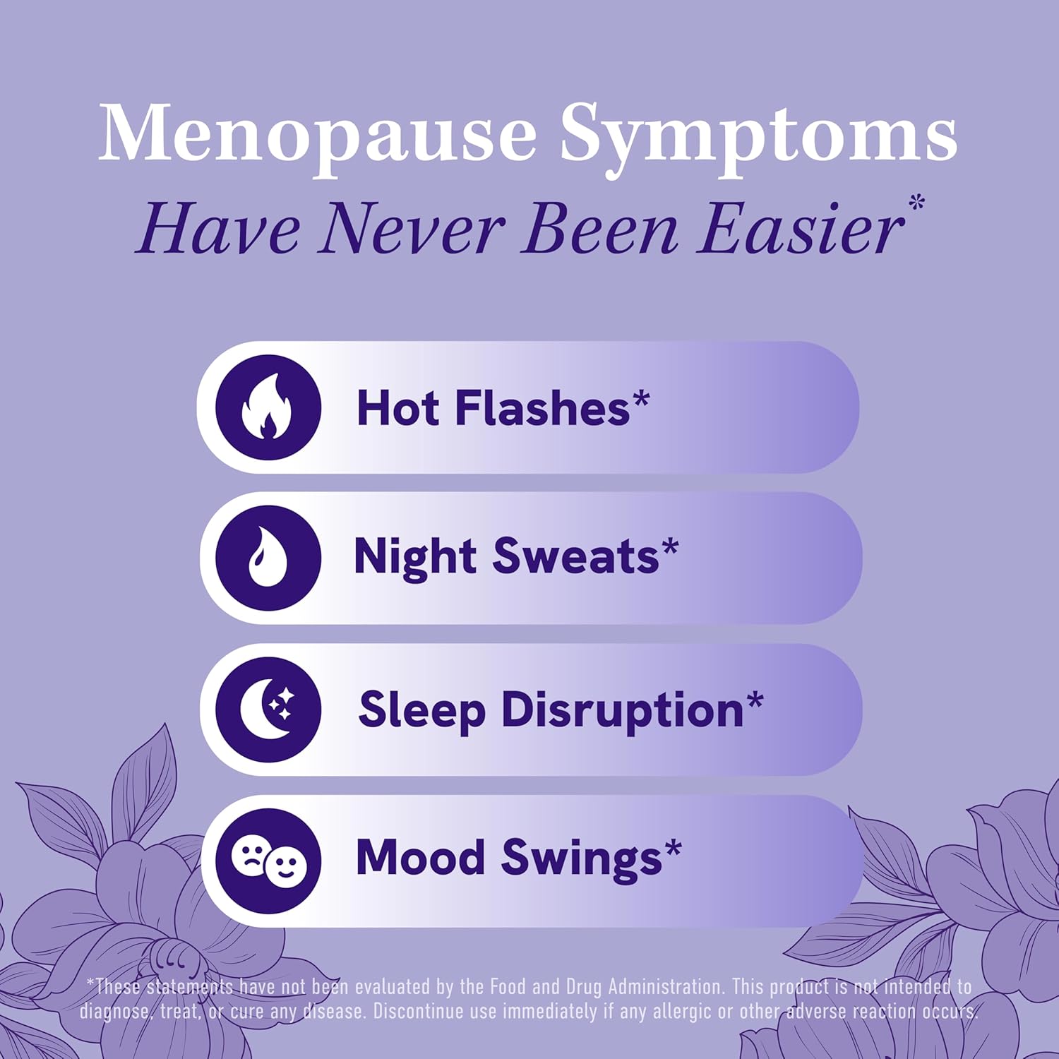 Menopause Supplements for Women Hot Flashes & Night Sweats | Hormone Balance, Menopause Relief for Women & Perimenopause Support | with Black Cohosh, DIM & Red Clover | 60 Ct (2 Month Supply)