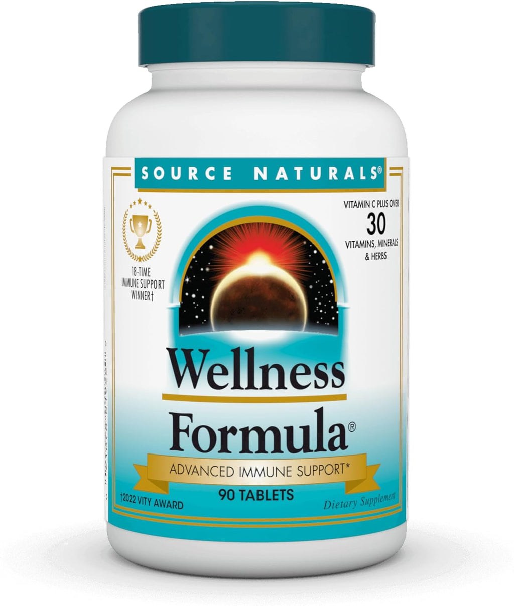 Source Naturals Wellness Formula Bio-Aligned Vitamins & Herbal Defense - Immune System Support Supplement & Immunity Booster* - 90 Count