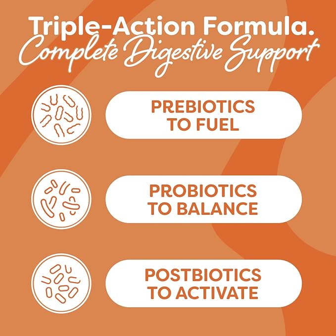 Probulin Total Care Probiotic Supplement, Daily Gut, Digestive, and Immune Health Probiotics Capsules for Men and Women, 20 Billion CFU, Vegan, 30 Count Bottle
