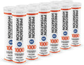 Precision Hydration Electrolyte Tablets - Multi Strength Effervescent Hydration Tablets - Combats Cramp - Low Calorie, Gluten Free, Vegan/Vegetarian Friendly (12 Tubes, 1000mg/L - Orange Tube)