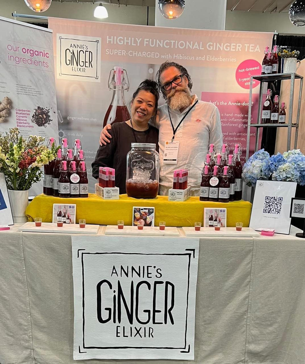 Annie's Ginger Elixir, 34oz 4-Pack, Pure Natural Organic Tonic Ginger Shot, Digestive Cleanse Boosts Immune Defense, Daily Gut Health and Wellness, Non-GMO Beverage