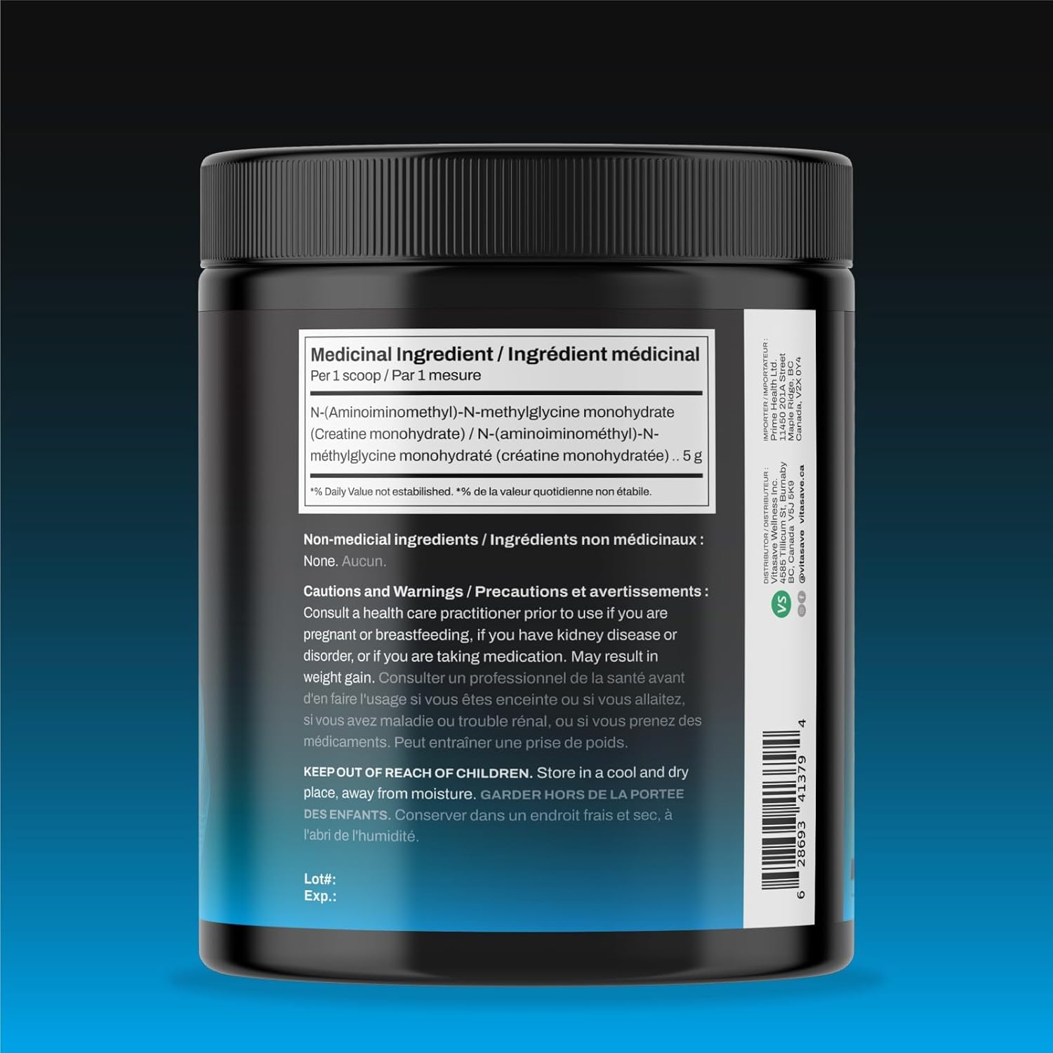 Micronized Creatine Monohydrate Powder – 100% Pure Creatine for Muscle Growth, Strength & Performance – Fast-Absorbing, Ultra-Fine & Unflavored – Vegan – 200 Servings (1000g, Made in Canada)