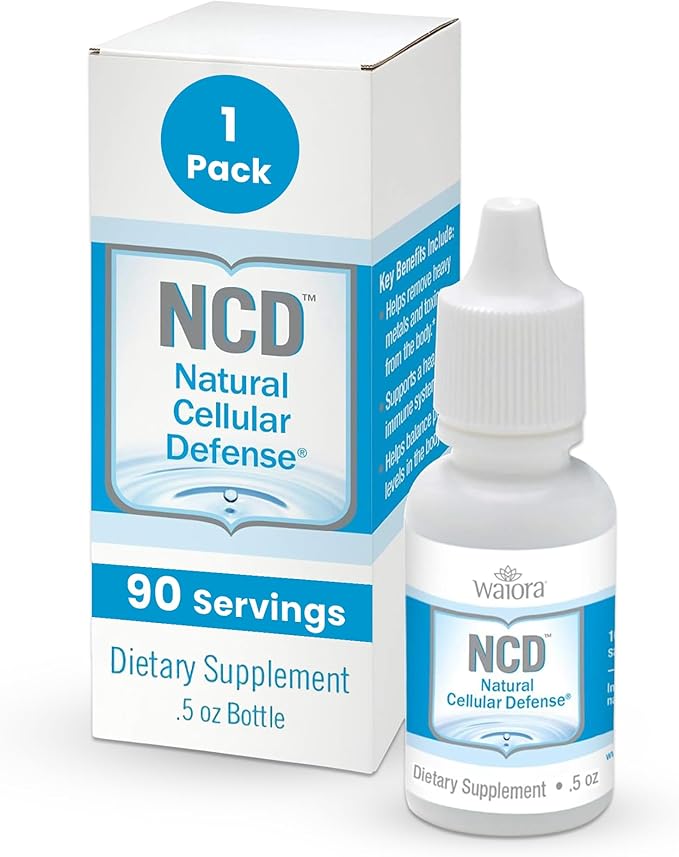 Natural Cellular Defense (NCD) Liquid Supplement, Advanced Mineral & Botanical Formula, Daily Immune & Cellular Wellness, Easy Absorption Drops, pH Balance, Cleansing (One .5 oz Bottle, 90 serv.)