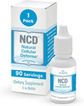 Natural Cellular Defense (NCD) Liquid Supplement, Advanced Mineral & Botanical Formula, Daily Immune & Cellular Wellness, Easy Absorption Drops, pH Balance, Cleansing (One .5 oz Bottle, 90 serv.)