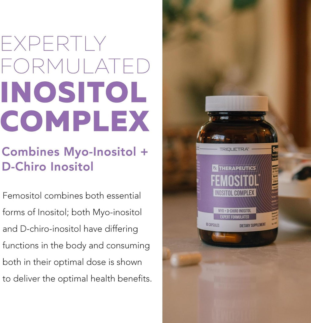 Inositol Supplement | Myo-Inositol & D-Chiro Inositol Complex - Clinically Validated 40:1 Ratio (Vitamin B8)| Hormonal Balance & Healthy Ovarian Function Support (90 Capsules – 30 Servings)