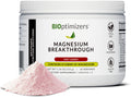 BIOptimizers Magnesium Breakthrough Drink - 8 Forms of Magnesium, Electrolytes, Sleep Health, Stress, Muscle Recovery, Heart Support | Glycinate, Citrate, Malate- Tart Cherry