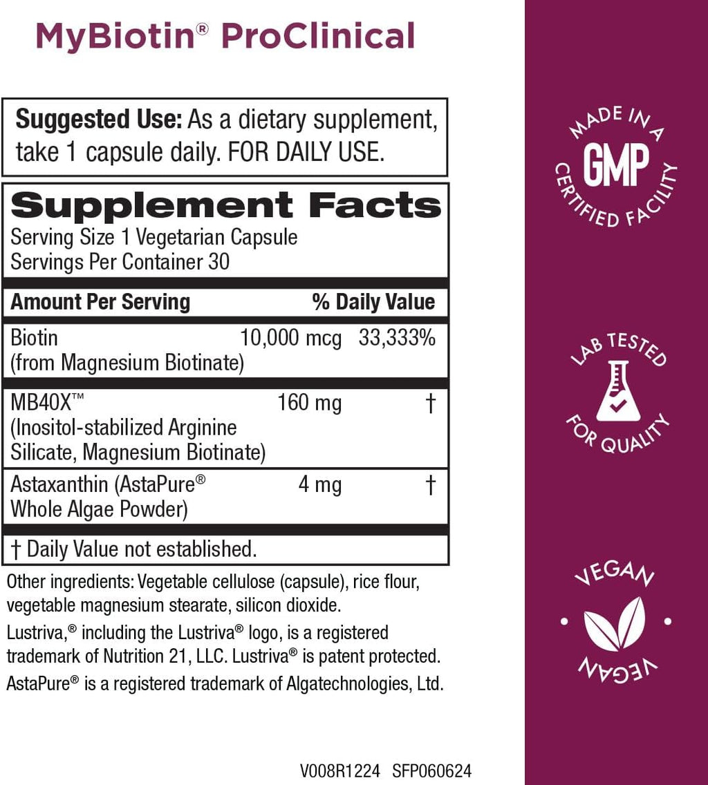 Purity Products Bundle - MyBiotin ProClinical + Ultimate H.A MyBiotin ProClinical (Biotin, MB40X Matrix, Astaxanthin) - Ultimate H.A. (BioCell Collagen, Quercetin, Hyaluronic Acid +More)