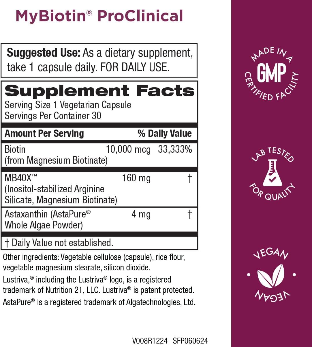 Purity Products Bundle - MyBiotin ProClinical + Ultimate H.A MyBiotin ProClinical (Biotin, MB40X Matrix, Astaxanthin) - Ultimate H.A. (BioCell Collagen, Quercetin, Hyaluronic Acid +More)